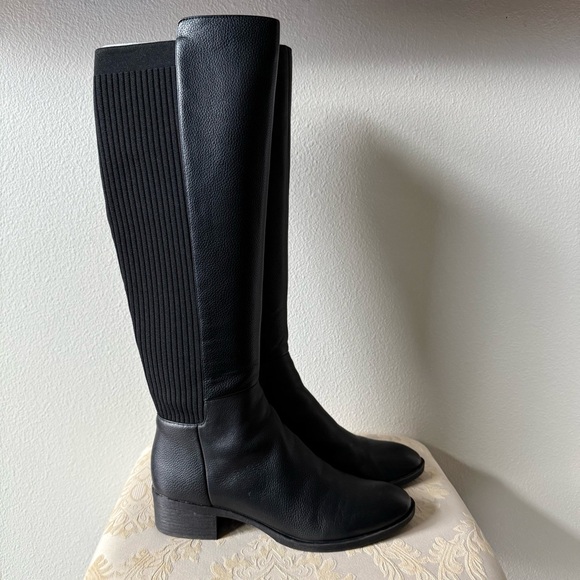 Black Knee-High Women's Boots - Kenneth Cole Levon Boot - Picture 2 of 10